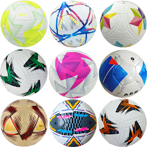 Ballons de football en cuir synthétique PU personnalisés par sublimation, taille 5, différents types de ballons d'entraînement pour la Coupe d'Europe 2024 et la Coupe du Monde - Product Image 2