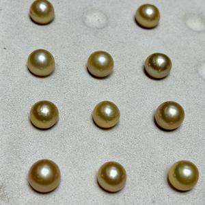 Perla de Agua Dulce Gris de 10-12 mm, Color Multi-Lino Natural Auténtico, Círculo Perfecto con Espejo, con Luz Intensa, Ligeramente Imperfecta, sin Tratar - Product Image 4