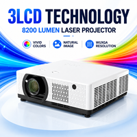 Projecteur laser professionnel 8200 lumens 3LCD WUXGA avec LAN RS232 et double HDMI