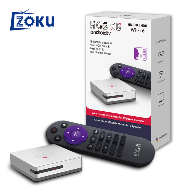 HCS96 Allwinner H313 Tv Stick Android 16 Smart TV Box with Voice Remote 4G WiFi 8K 4K Resolution US Plug for Christmas Gift