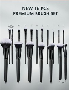 DailyQueen Morph 16Pcs ELF Vegan Synthetic Hair Paint Makeup Brushes Custom Logo High Quality Bling Foundation Shaving Brush - Product Image 1