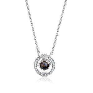 Collier de clavicule Figaro gravé personnalisé avec zircon meilleur cadeau pour maman meilleur ami <span class=keywords><strong>anniversaire</strong></span> Saint Valentin petite <span class=keywords><strong>amie</strong></span> - Product Image 5