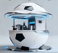 Maison mobile en acier léger, écologique et durable, de forme ronde, pour café, parc, site touristique, usage commercial