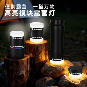 Lampe de camping portable à LED rechargeable avec changement de couleur pour tente, voyage et utilisation en parc - Product Image 4