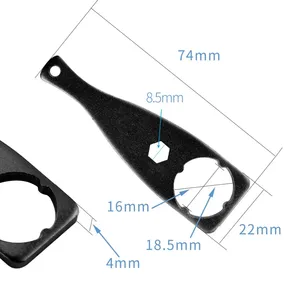 Kim loại cờ lê cờ lê thắt chặt nới lỏng Key Knob Nut vít Công cụ với dây an toàn cho <span class=keywords><strong>GoPro</strong></span> Anh Hùng 13 12 11 hành động Máy ảnh phụ kiện - Product Image 5