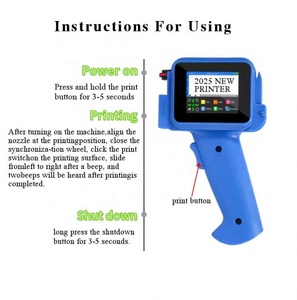 Envío rápido 12,7 Mm Altura Fecha de caducidad Sello Número de lote Máquina de impresión Impresora de inyección de tinta de mano con engranaje de metal - Product Image 6