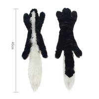 Écureuil raton laveur vache lion pingouin renard méphitine forme peau d'animal coquille BB audible son grinçant chien de compagnie mâcher interagir jouets en peluche