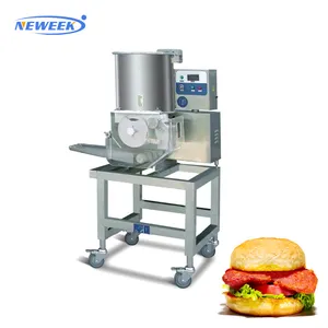 NEWEEK 중국 좋은 가격 새로운 디자인 자동 햄버거 패티 만드는 기계 장비 햄버거 성형 기계