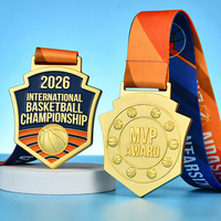 Médaille de sport personnalisée en alliage de zinc doré avec logo sur mesure pour la course, le tennis de table et le skateboard – Vente en gros
