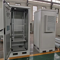 Armoire à batteries extérieure W-TEL IP65 étanche pour télécommunications, 19 pouces, avec climatiseur électrique