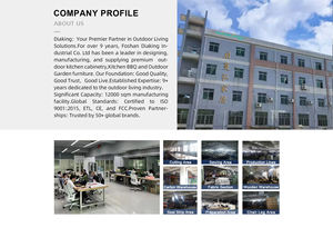 Set di Divani Modulari Impermeabili da <span class=keywords><strong>Esterno</strong></span> con Tavolo con Braciere Regolabile, Stile Moderno per Terrazze di Ville o Resort - Product Image 6