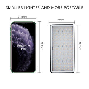 <span class=keywords><strong>Lampe</strong></span> vidéo <span class=keywords><strong>LED</strong></span> pour caméra, batterie rechargeable, bicolore 2800K-6800K, éclairage continu pour photos, panneau lumineux pour Youtube et Vlog - Product Image 6