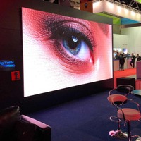Cabina de feria comercial Alquiler interior P1.953 GOB Fine Pixel Pitch Pantalla LED Portátil 6m X 3M Soporte modular 8K