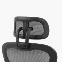 Chaise de bureau avec support lombaire réglable, pivotant à 360 degrés, dossier en maille respirante, base en nylon, pour la maison/la chambre/l'école, garantie 2 ans