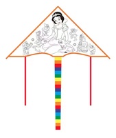 Cerf-volant blanc en forme de Delta pour enfants Cerf-volant en tissu personnalisé avec cadre en fibre de verre Cerfs-volants en gros