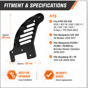 Protection de disque de frein arrière pour moto KTM GasGas, compatible avec Husqvarna TE FE TC FC FX SX SXF EXC EXC F XC XCF XCW 125 250-501 - Product Image 5