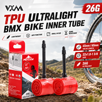 Chambre à air de vélo de route MOTSUV 26g en TPU 22x1.0-1 3/8, valve Presta durable 45/65mm, accessoire de remplacement résistant aux crevaisons