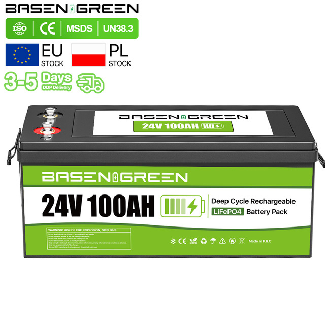 Poland EU Stock 24V 12V 100ah 200Ah 12.8V 25.6V 300Ah 400Ah Solar Lithium Battery Lithium Iron RV Camper LifePo4 Battery