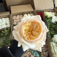Bunga Mawar Artificial Real Touch Grosir Simulasi Lateks Gaya Eropa Ukuran Besar Mawar Palsu Pernikahan Hari Valentine