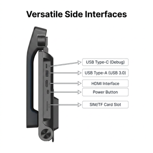 Téléphone vidéo intelligent IP POE HA05, écran tactile HD 10,1 pouces, Android 12, VoIP, <span class=keywords><strong>conférence</strong></span>, télétravail, éducation - Product Image 2