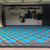 Dalles de sol de garage en PP de 18 mm, antidérapantes, imperméables, emboîtables, en plastique, pour atelier de detailing automobile