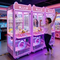 Machine de jeu à monnayeur économique pour parc d'attractions, machine à griffes d'arcade personnalisée pour la distribution de jouets avec accepteur de billets