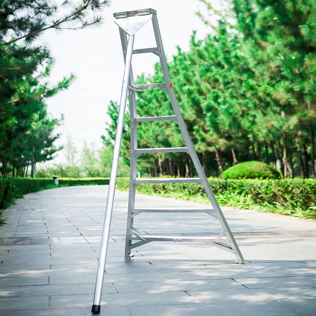 Gardener Aluminum Tripod Platform Orchard Platform Ladder for Pruning Tree Trimming Fruit Picking