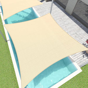 Toldo Vela <span class=keywords><strong>rectangulaire</strong></span> imperméable et respirant anti-UV pour terrain de tennis / Voile d'<span class=keywords><strong>ombrage</strong></span> solaire 3x3m - Product Image 5