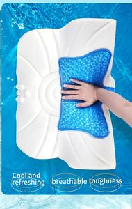 Almohada ortopédica de espuma viscoelástica para lactancia de maternidad, diseño en forma de rebote lento, posicionador de almohada con función de cuello - Product Image 4