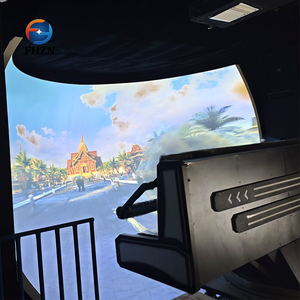 Equipo de Entretenimiento para Parques de Diversiones Interiores, Cine 3D sin Gafas, Teatro Volador de 8 Asientos, Plataforma de Movimiento con Sistema Eléctrico 6DOF, Cine Domo - Product Image 4