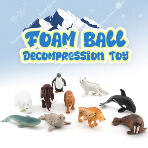 10 jouets animaux extensibles résistants au stress en TPR, garnissage en billes EPS souples, décompression, décoration de meubles, jouets pour enfants - Product Image 2