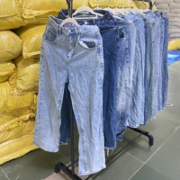 Jeans vintage à jambe droite, lots de jeans en denim usagés, pantalons d'occasion en gros
