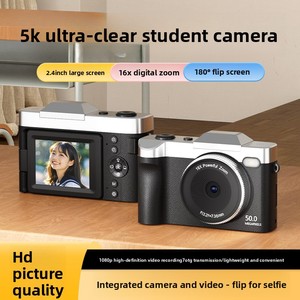 กล้องดิจิตอลสำหรับมหาวิทยาลัย 50MP 180 °   หน้าจอพลิกกลับได้ เลนส์คู่ ไฟแฟลช LED วิดีโอ Full HD สำหรับเด็ก - Product Image 3