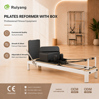 Reformer de Pilates en Alliage d'Aluminium, Mini Lit, Résistance Réglable, Équipement Fitness Commercial, Kit Yoga 5 Pièces