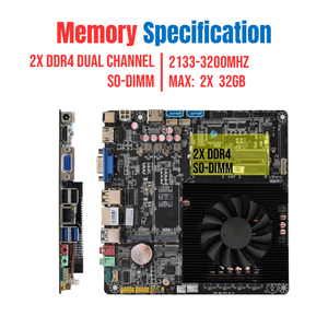NEUE AMD R5 2500U R3 2300U R7 <span class=keywords><strong>2700U</strong></span> Prozessor Thin Mini ITX Unterstützt 2x DDR4 SO-DIMM 2x M.2 SSD SATA3.0 Industrie-Motherboard - Product Image 3