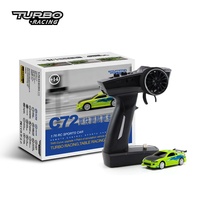 Voiture de course RC à l'échelle 1/76 C64 C73 C72 C74 avec gyroscope, radiocommande entièrement proportionnelle, kit RTR, jouets pour cadeaux