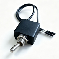 Interrupteur à bascule étanche pré-câblé SPST ON-OFF 20A 12V / 10A 24V DC pour bateau, yacht, camping-car, véhicule tout-terrain