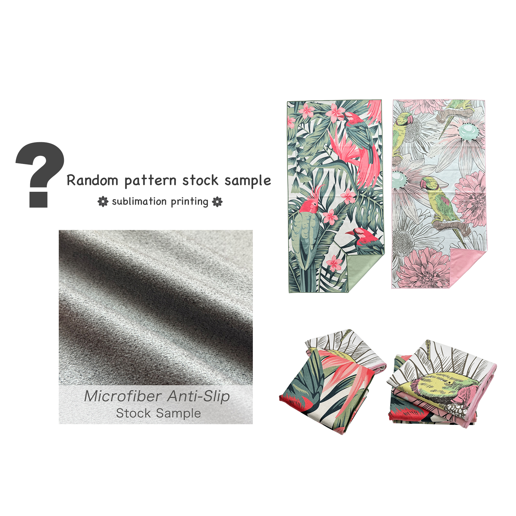 Échantillon de stock antidérapant en microfibre