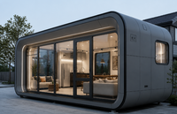 Conteneur préfabriqué Apple Cabin, Hôtel de luxe, Chambre touristique, Supermarché, Bâtiment de bureaux, Design moderne, Garantie 5 ans