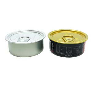 wholesale easy open end empty tuna food tin cans with pull tab MC-212C