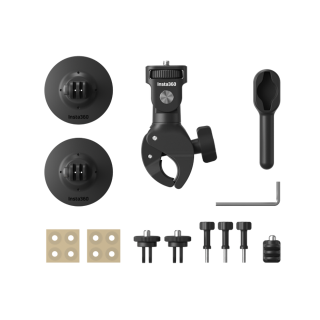 Motorcycle Bundle Universal Powerful Clamp Flexible Adhesive Mount for Insta360 X2 X3 ONE X X2 X3 ONE R RS