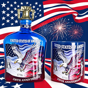 Coffret de verres à whisky USA 250e anniversaire 1776-2026 We The People, ensemble bouteille et verres patriotiques pour la fête de l'Indépendance, pour bar - Product Image 6