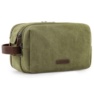Water-resistant Shaving Make up <b>Bag</b> Canvas Travel <b>Toiletry</b> Organizer <b>Toiletry</b> <b>Bag</b> <b>for</b> <b>Men</b> - Product Image 4
