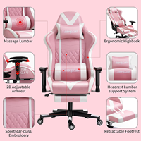 Belle jolie chaise de jeu pour filles accoudoir réglable chaise de jeu rose à dossier haut pour les filles