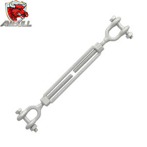 Ambull di alta qualità in acciaio al carbonio zincato forgiato 304 industria pesante noi tipo ganascia e mascella tenditore sartiame con corpo aperto - Product Image 1