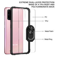 Étui antichoc IVANHOE pour Samsung Note 20 Ultra 10 Lite coque de téléphone à anneau Transparent pour Galaxy S20 Ultra S10 + A51 A71 A50 A70