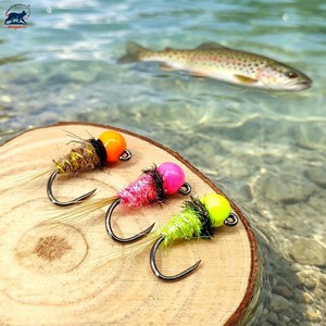 # 14 leurres de pêche à la mouche UV Hot Spot sans ardillons, Perdigon Jig, Nymph, corps nervuré <span class=keywords><strong>en</strong></span> <span class=keywords><strong>fil</strong></span>, attracteurs pour truites, Euro Nymphing Jig Fly - Product Image 6