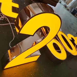 لافتات LED ثلاثية الأبعاد مخصصة عالية السطوع مثبتة على الحائط مباشرة من المصنع، حروف LED ثلاثية الأبعاد للمتاجر - Product Image 4