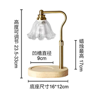 Lampe de table moderne en bois avec abat-jour en verre conique, lumière LED chaude 2700K, commande par interrupteur, réglable, AC E26, pour la décoration de chambre