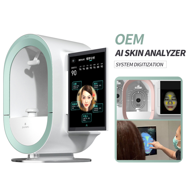 3d Face Scanner Skin Analyzer Testing Facial Skin Test Equipment Intelligent Digital Facial Analysis App Detector Household